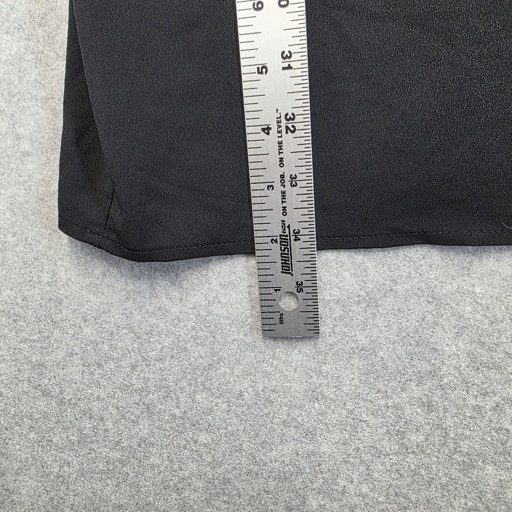 a.n.a Black Sheath Mini Dress Scoop Neck Raglan Sleeves - Picture 8 of 9
